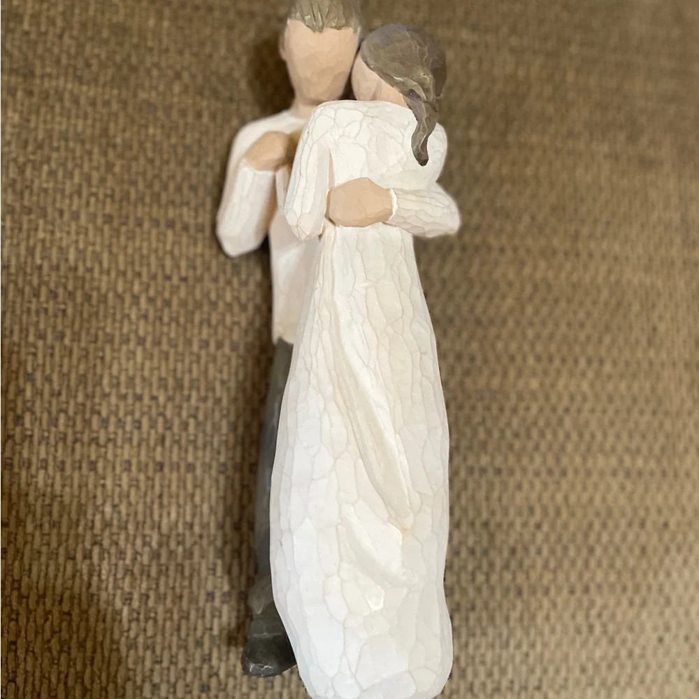 2003 “Promise” Romantic Embrace Sculpture by Willow Tree Marked Lordi 9” Tall - Picture 10 of 14